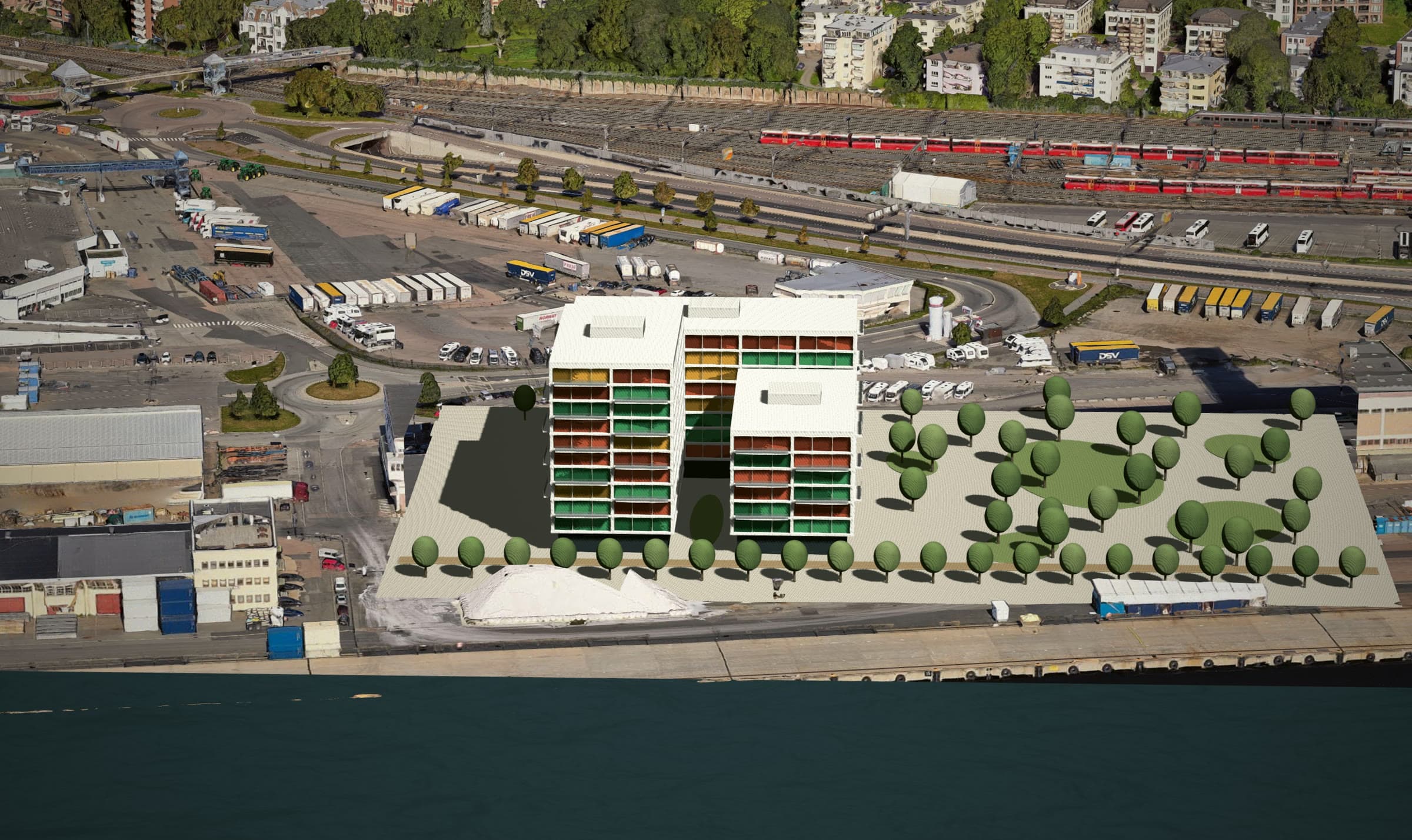 Harbour Row embedded on a developer's own project page