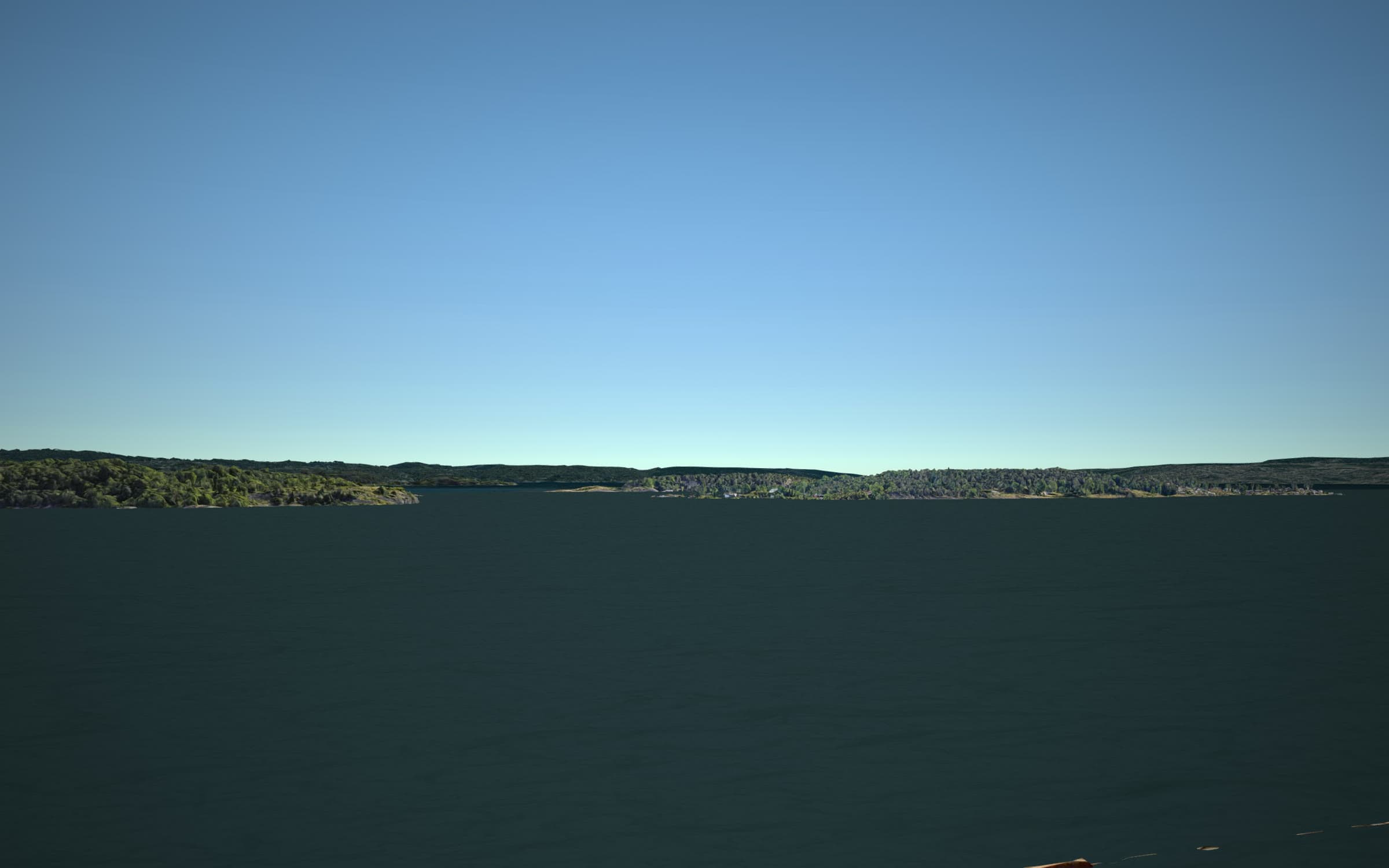 The view south over the fjord from Tårnet